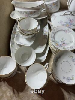 Epiag Czechoslovakia Floral Tableware Place Setting For 12 (88 pieces) READ
