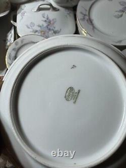 Epiag Czechoslovakia Floral Tableware Place Setting For 12 (88 pieces) READ