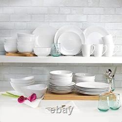 Euro Ceramica Essential Collection Porcelain Dinnerware and Serveware 16 Piec