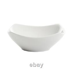 Everyday Square 8 Place Dinnerware Set Dishwasher Microwave Safe Fine Ceramic US
