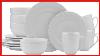 Everyday White By Fitz And Floyd Beaded 16 Piece Dinnerware Set Service For 4