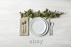 Everyday White by Fitz and Floyd Organic 12 Piece Dinnerware Set, Service for 4