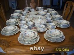 F & B Baronet Bohemia China Spring Floral Design 90 Piece Dinnerware Grouping