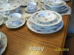 F & B Baronet Bohemia China Spring Floral Design 90 Piece Dinnerware Grouping