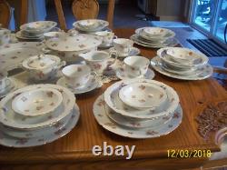 F & B Baronet Bohemia China Spring Floral Design 90 Piece Dinnerware Grouping