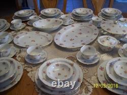 F & B Baronet Bohemia China Spring Floral Design 90 Piece Dinnerware Grouping