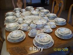 F & B Baronet Bohemia China Spring Floral Design 90 Piece Dinnerware Grouping