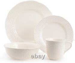 FC900-016 Nantucket 16-Piece Dinnerware Set, White