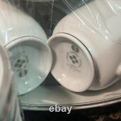 FOUR CROWN Fine China Dinnerware 1950's starlight #515 serves 12 vintage 87 pcs