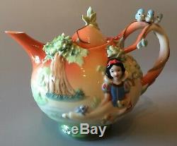 FRANZ Walt Disney Snow White Teapot & Cup withSaucer & Spoon / Full 4- Piece Set