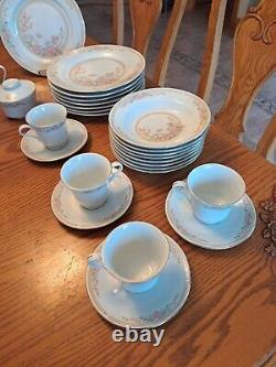 Fairfield Porcelain Dinnerware Pattern Symphony Butterfly Floral 45 Pieces