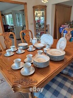 Fairfield Porcelain Dinnerware Pattern Symphony Butterfly Floral 45 Pieces