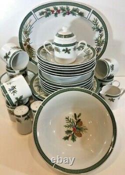 Fairfield Wintergreen Fine China 37 Piece Service Dinnerware Set for 6