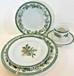 Fairfield Wintergreen Fine China 37 Piece Service Dinnerware Set for 6