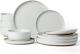 Famiware Milkyway Plates and Bowls Set, 12 Pieces Dinnerware Sets, Dishes Set 4