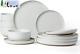 Famiware Milkyway Plates and Bowls Set, 12 Pieces Dinnerware Sets, Dishes Set fo