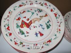 Farberware White Christmas 1995 Holiday 44 Piece Set #391 signed DINNERWARE NEW Farberware White Christmas 1995 Holiday 44 Piece Set #391 signed DINNERWARE NEW