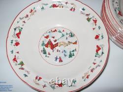 Farberware White Christmas 1995 Holiday 44 Piece Set #391 signed DINNERWARE NEW Farberware White Christmas 1995 Holiday 44 Piece Set #391 signed DINNERWARE NEW