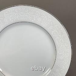 Fashion Manor Lady Elegant Dinnerware Set 56 Piece Service For 8 White Scrolls