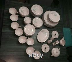 Fine China Royal Court Carnation Dinnerware Set Service for 8 (64) & Accessories