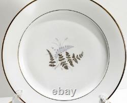 Fine China Service Set for 12 Gold Fern Hutschenreuther Bavaria Ferndale 75 Pcs