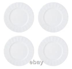 Fine China Solid White Bone 16Piece Dinnerware Set Royal Dinner Service Formal