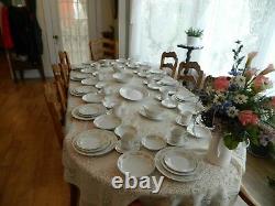 Fine China of Japan Springtime #326 Dinnerware Set for (12) 5 Serving Dishs 9-5