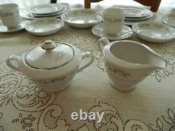 Fine China of Japan Springtime #326 Dinnerware Set for (12) 5 Serving Dishs 9-5