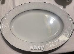 Fine Dinnerware Service for 12 Fashion Manor-Lady Elegant Japan White Porcelain