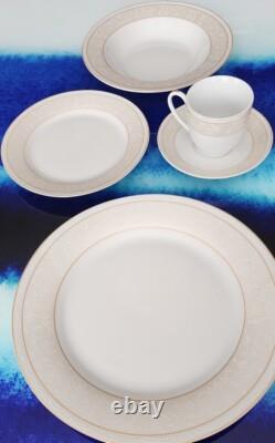 Fine Porcelain Dinner SET 20 pieces LORREN HOME TRENDS by LORENZO