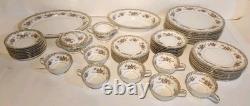 Fine Porcelain Noritake Somerset 5317 China Floral Gold Serves 7 With Extra Bone