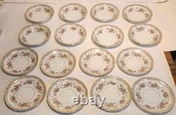 Fine Porcelain Noritake Somerset 5317 China Floral Gold Serves 7 With Extra Bone