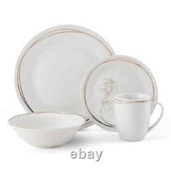 Fitz & Floyd 32 Piece Love Blooms Porcelain Dinnerware Set Service for 8