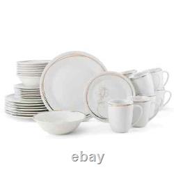 Fitz & Floyd 32 Piece Love Blooms Porcelain Dinnerware Set Service for 8