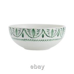 Fitz and Floyd Sicily Green 12 Piece Dinnerware Plate Bowl Set, Service for