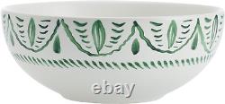 Fitz and Floyd Sicily Green 12 Piece Dinnerware Plate Bowl Set, Service for 4