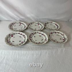 Floral Porcelain Plates with Gold Trim, Decorative Serving Dishes 20 piece set