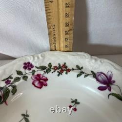 Floral Porcelain Plates with Gold Trim, Decorative Serving Dishes 20 piece set