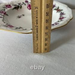 Floral Porcelain Plates with Gold Trim, Decorative Serving Dishes 20 piece set