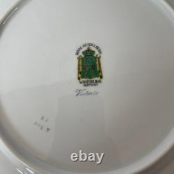 Floral Porcelain Plates with Gold Trim, Decorative Serving Dishes 20 piece set