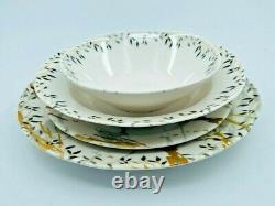 Foliaceous Porcelain Dinnerware Set For 24, 20, 16, 12, 8 Fine Porcelain