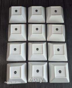 Food Network Whipped Cream 36- Piece Porcelain Concave Square Dinnerware Set