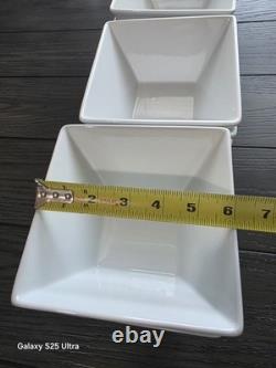 Food Network Whipped Cream 36- Piece Porcelain Concave Square Dinnerware Set