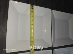 Food Network Whipped Cream 36- Piece Porcelain Concave Square Dinnerware Set
