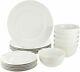 For Daily Use18-Piece Kitchen Dinnerware Set Dishes Bowls Service for 6 White