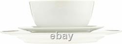 For Daily Use18-Piece Kitchen Dinnerware Set Dishes Bowls Service for 6 White