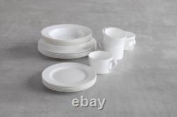 Fortessa Classic Rim Bone China 16-Piece Dinnerware Set 44% Bone Ash $376
