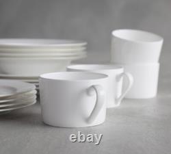 Fortessa Classic Rim Bone China 16-Piece Dinnerware Set 44% Bone Ash $376