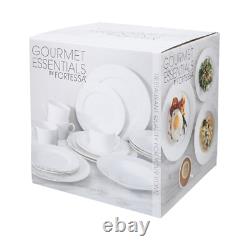 Fortessa Classic Rim Bone China 16-Piece Dinnerware Set 44% Bone Ash $376