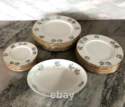 Franciscan China Desert Rose and Trianon 8 Piece Setting Dinner/Salad/Bread
